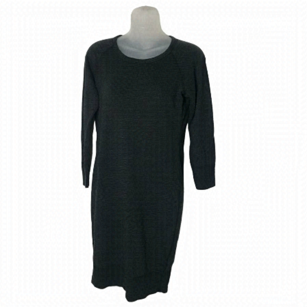 James Perse Grey Black  Marbled Light Sweatshirt Dress Size 1